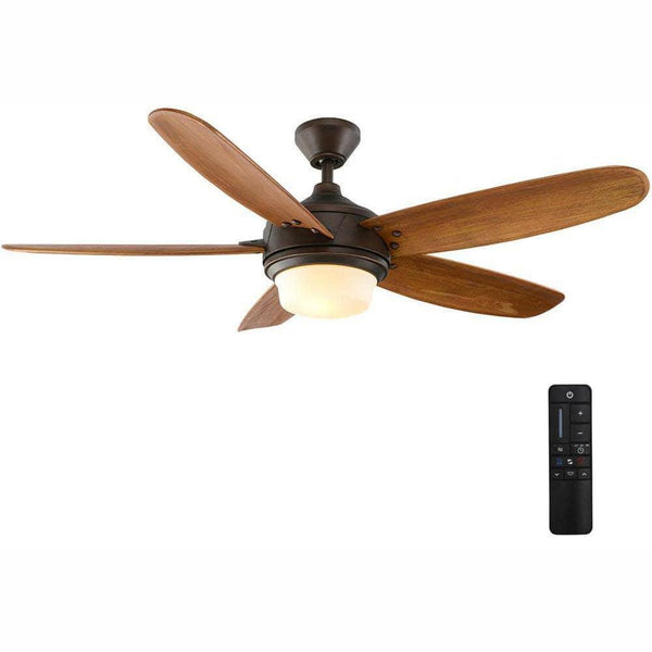 Home Decorators Collection Breezemore 56 in. LED Indoor Mediterranean Bronze Ceiling Fan with Light Kit and Remote Control
