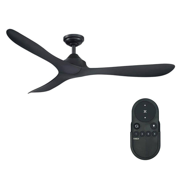 Parrot Uncle Joachim 56 in. Modern Black 3 - Blade Propeller Ceiling Fan with Remote Control