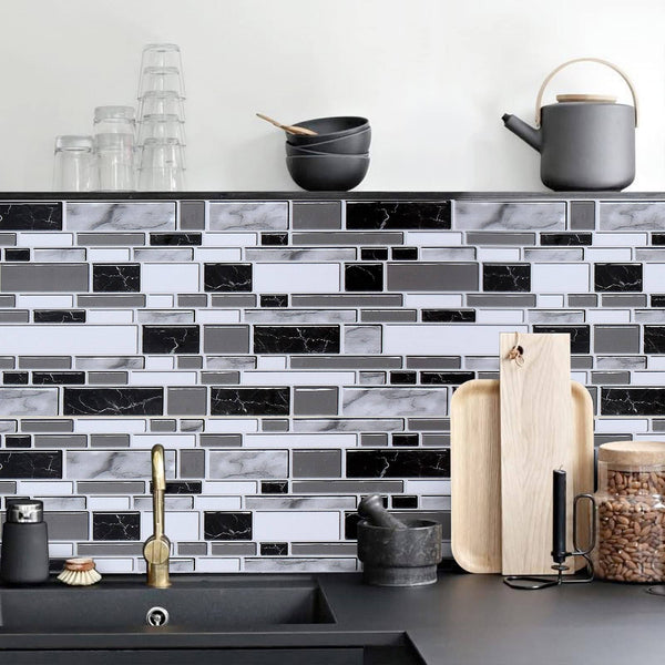 Livebor Peel and Stick Backsplash Wallpaper Kitchen Backsplash Wallpaper 177inch x 1968inch Tile Contact Paper Kitchen Peel and Stick Countertops Wate